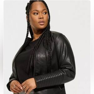 *NEW TO CLOSET!! Torrid Black Leather Jacket